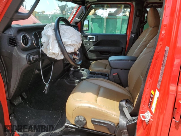 2020 Jeep Gladiator Overland z VIN 1C6HJTFG1LL198586, wystawiony jako Copart lot #52642145 z przebiegiem 61 728 mil mil oraz Szkoda całkowita • Salvage title. Historia ofert i sprzedaży dostępna na DreamBid. Obrazek 7.