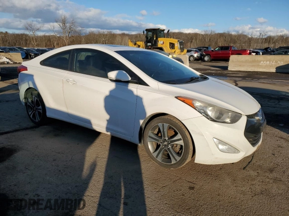 2013 Hyundai Elantra Coupe GS with VIN KMHDH6AE1DU009579, listed as a Copart auction lot 43067675 with 214,050 mi miles and Salvage Title. Bid and sale history available at carsss.com. Image 4.