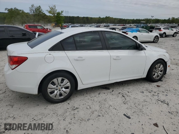 2014 Chevrolet Cruze LS with VIN 1G1PA5SH0E7143890, listed as a Copart auction lot 52367685 with 129,397 mi miles and Salvage Title. Bid and sale history available at carsss.com. Image 3.