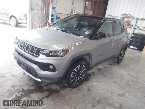 2023 Jeep Compass (RED) Edition with VIN 3C4NJDCN2PT567373, listed as a IAAI auction lot 42605313 with 49,610 mi miles and . Bid and sale history available at DreamBid. Image 2.
