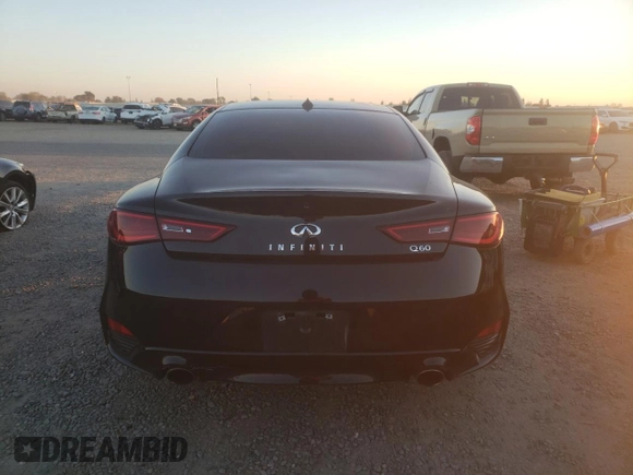 2022 Infiniti Q60 PURE with VIN JN1EV7JK6NM600315, listed as a Copart auction lot 79694504 with 84,201 mi miles and Salvage title. Bid and sale history available at DreamBid. Image 6.