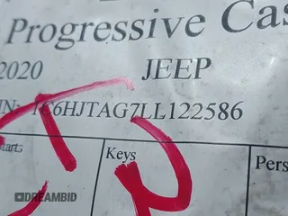 2020 Jeep Gladiator Sport S with VIN 1C6HJTAG7LL122586, listed as a IAAI auction lot 41771096 with Not Provided miles. Bid and sale history available at carsss.com. Image 9.