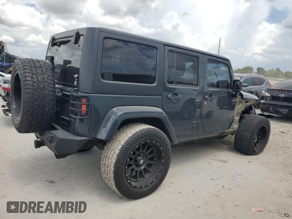 2016 Jeep Wrangler Unlimited Sahara with VIN 1C4HJWEG8GL275844, listed as a Copart auction lot 58997665 with 71,583 mi miles and Salvage title. Bid and sale history available at DreamBid. Image 3.