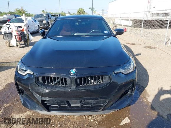 2024 BMW 2 Series M240i xDrive with VIN 3MW53CM05R8E02296, listed as a IAAI auction lot 41190453 with 8,809 mi miles. Bid and sale history available at carsss.com. Image 12.