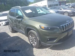 2019 Jeep Cherokee Latitude Plus with VIN 1C4PJMLB4KD418282, listed as a IAAI auction lot 42020995 with 58,000 mi miles and . Bid and sale history available at DreamBid. Image 1.