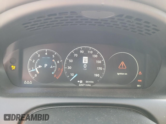 2019 Jaguar XJ Portfolio with VIN SAJWA2G72K8W21087, listed as a Copart auction lot 66017344 with 22,671 mi miles and Salvage Title. Bid and sale history available at DreamBid. Image 9.