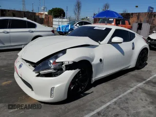 2018 Nissan 370Z Sport with VIN JN1AZ4EH3JM572628, listed as a Copart auction lot 47666585 with 66,788 mi miles and Salvage Title. Bid and sale history available at DreamBid. Image 1.