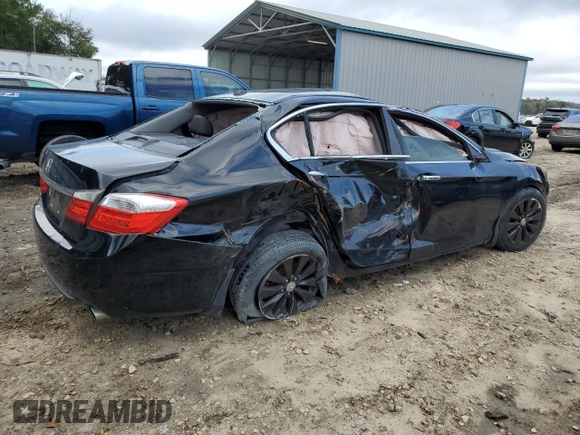 2013 Honda Accord Sdn EX-L with VIN 1HGCR2F86DA162583, listed as a Copart auction lot 41452865 with Not Provided miles and Non Repairable. Bid and sale history available at carsss.com. Image 3.