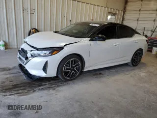 2024 Nissan Sentra SR with VIN 3N1AB8DV0RY382183, listed as a Copart auction lot 49250465 with 14,088 mi miles and Salvage title. Bid and sale history available at DreamBid. Image 1.