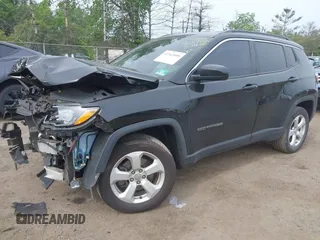2018 Jeep Compass Latitude with VIN 3C4NJDBB2JT246030, listed as a IAAI auction lot 42362899 with 108,509 mi miles and . Bid and sale history available at DreamBid. Image 2.