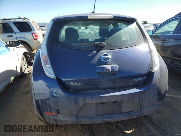 2016 Nissan LEAF S with VIN 1N4BZ0CP9GC314557, listed as a Copart auction lot 46892345 with 94,278 mi miles and Salvage Title. Bid and sale history available at carsss.com. Image 6.