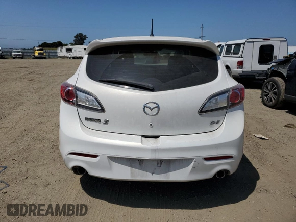 2011 Mazda 3 s Sport with VIN JM1BL1K61B1386111, listed as a Copart auction lot 55352125 with 135,966 mi miles and Salvage Title. Bid and sale history available at carsss.com. Image 6.