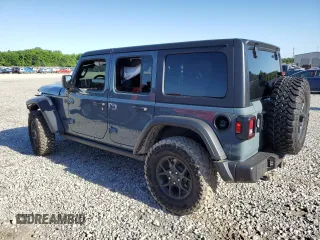 2024 Jeep Wrangler Sport S with VIN 1C4PJXDG2RW346671, listed as a Copart auction lot 57966375 with 9,430 mi miles and Salvage title. Bid and sale history available at DreamBid. Image 2.