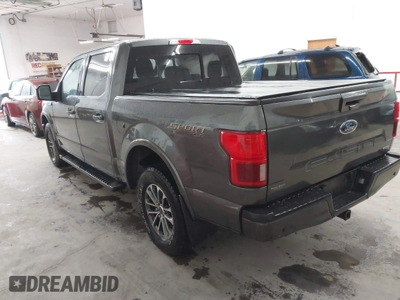 2019 Ford F-150 XL with VIN 1FTEW1EPXKFB39407, listed as a IAAI auction lot 41466854 with 95,647 mi miles. Bid and sale history available at carsss.com. Image 3.