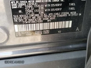 2022 Toyota RAV4 XLE with VIN 2T3W1RFV8NC210283, listed as a Copart auction lot 58776455 with 39,681 mi miles and Salvage title. Bid and sale history available at DreamBid. Image 13.