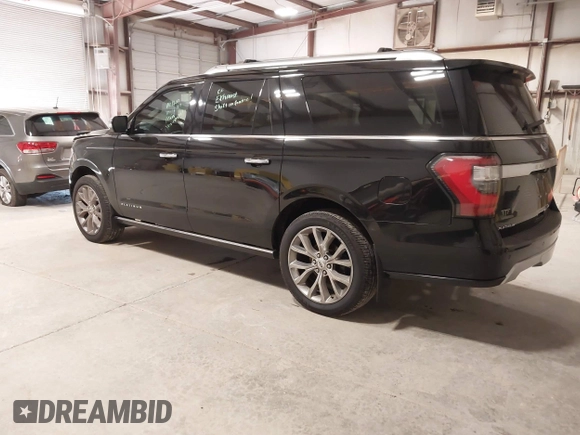2018 Ford Expedition Max Platinum with VIN 1FMJK1MT4JEA61473, listed as a IAAI auction lot 41418029 with 163,347 mi miles and . Bid and sale history available at DreamBid. Image 3.