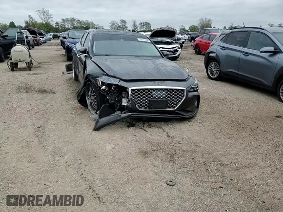2019 Genesis G70 Design with VIN KMTG34LE2KU021868, listed as a Copart auction lot 73151094 with 68,466 mi miles and Salvage Title. Bid and sale history available at DreamBid. Image 14.