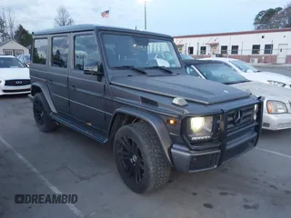 2016 Mercedes-Benz G-Class G 550 with VIN WDCYC3KF2GX245357, listed as a IAAI auction lot 41810386 with 222,263 mi miles. Bid and sale history available at carsss.com. Image 1.