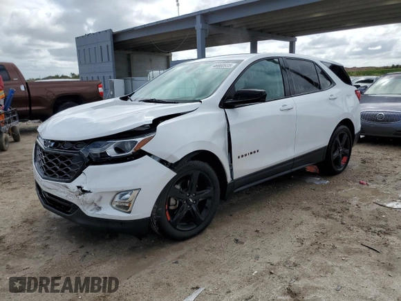 2020 Chevrolet Equinox LT with VIN 2GNAXLEX4L6105750, listed as a Copart auction lot 46660935 with 55,847 mi miles and Non Repairable. Bid and sale history available at carsss.com. Image 1.
