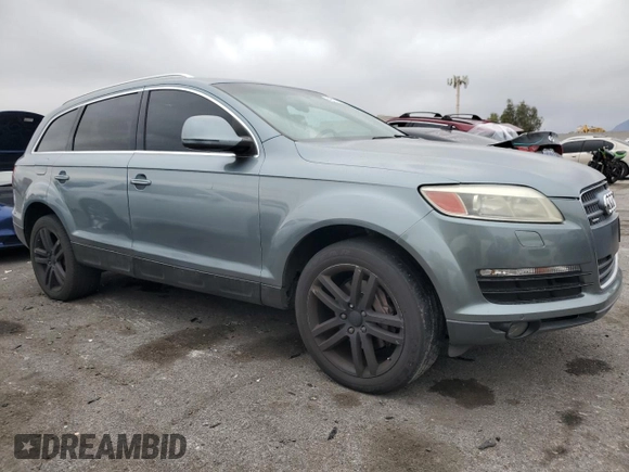 2007 Audi Q7 Premium with VIN WA1BY74L97D070849, listed as a Copart auction lot 48178185 with 223,138 mi miles and Salvage title. Bid and sale history available at DreamBid. Image 4.