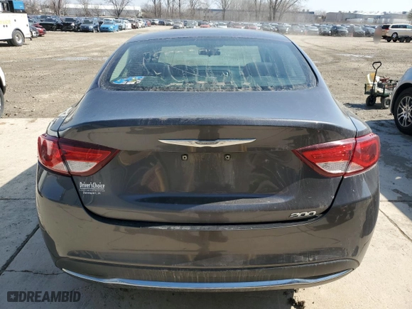 2015 Chrysler 200 Limited with VIN 1C3CCCAB8FN716294, listed as a Copart auction lot 48995395 with 104,348 mi miles and Salvage Title. Bid and sale history available at carsss.com. Image 6.
