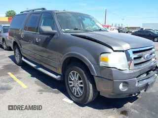 2011 Ford Expedition Max XLT with VIN 1FMJK1H59BEF46592, listed as a IAAI auction lot 42713612 with 153,832 mi miles and . Bid and sale history available at DreamBid. Image 1.