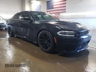 2019 Dodge Charger Scat Pack with VIN 2C3CDXGJ2KH520373, listed as a Copart auction lot 43626485 with 29,582 mi miles and Salvage Title. Bid and sale history available at DreamBid. Image 4.