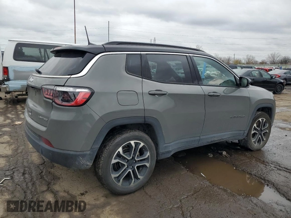 2023 Jeep Compass Limited with VIN 3C4NJDCN6PT561222, listed as a Copart auction lot 80028534 with 24,002 mi miles and Salvage Title. Bid and sale history available at carsss.com. Image 3.