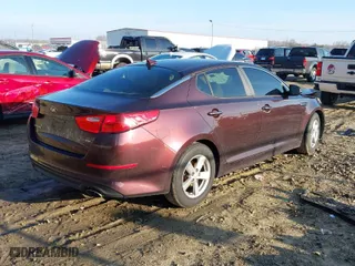 2015 Kia Optima LX with VIN 5XXGM4A78FG423017, listed as a IAAI auction lot 41465484 with 148,053 mi miles. Bid and sale history available at carsss.com. Image 4.
