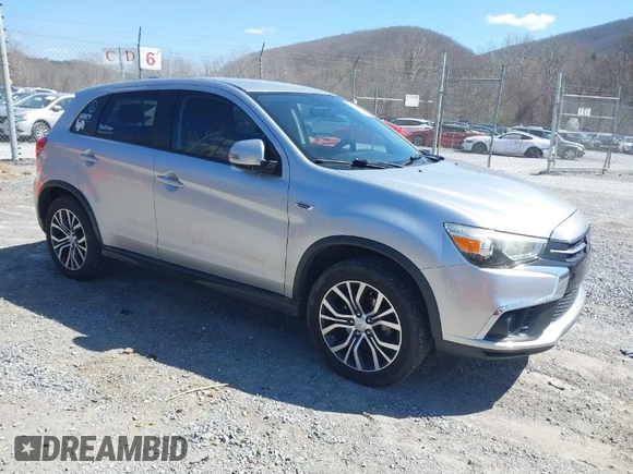 2018 Mitsubishi Outlander Sport ES 2.0 with VIN JA4AR3AU3JU016579, listed as a IAAI auction lot 41890008 with 182,268 mi miles. Bid and sale history available at carsss.com. Image 1.