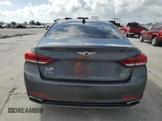 2018 Genesis G80 3.8L with VIN KMHGN4JEXJU223282, listed as a Copart auction lot 79224484 with 113,918 mi miles and Salvage Title. Bid and sale history available at DreamBid. Image 6.