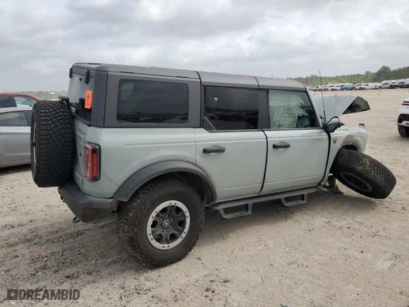 2023 Ford Bronco with VIN 1FMEE5DH3PLB94709, listed as a Copart auction lot 51641535 with 0 mi miles and Non Repairable. Bid and sale history available at carsss.com. Image 3.