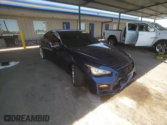 2017 Infiniti Q50 Sport with VIN JN1EV7AR6HM836688, listed as a Copart auction lot 63342845 with 105,377 mi miles and Salvage title. Bid and sale history available at DreamBid. Image 13.