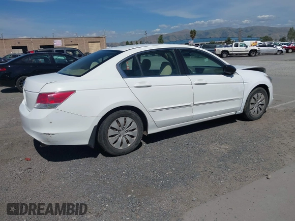 2008 Honda Accord LX z VIN 1HGCP26318A103067, wystawiony jako IAAI lot #42273183 z przebiegiem 109 094 mil mil oraz . Historia ofert i sprzedaży dostępna na DreamBid. Obrazek 4.