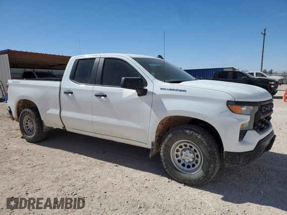 2022 Chevrolet Silverado 1500 Work Truck with VIN 1GCRDAED9NZ506183, listed as a Copart auction lot 45021035 with 105,218 mi miles and Clean Title. Bid and sale history available at DreamBid. Image 4.