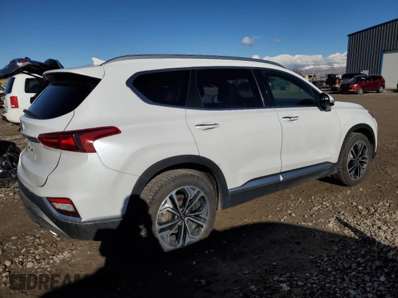 2019 Hyundai Santa Fe Ultimate with VIN 5NMS53AA0KH084004, listed as a Copart auction lot 86798584 with 54,855 mi miles and Salvage Title. Bid and sale history available at carsss.com. Image 3.