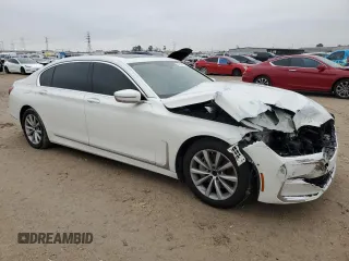 2021 BMW 7 Series 740i with VIN WBA7T2C09MCG32688, listed as a Copart auction lot 88122315 with 30,668 mi miles and Salvage title. Bid and sale history available at DreamBid. Image 4.