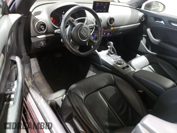 2015 Audi A3 1.8T Premium with VIN WAU6CLFF0F1083654, listed as a Copart auction lot 46151105 with 38,780 mi miles and Salvage Title. Bid and sale history available at carsss.com. Image 8.
