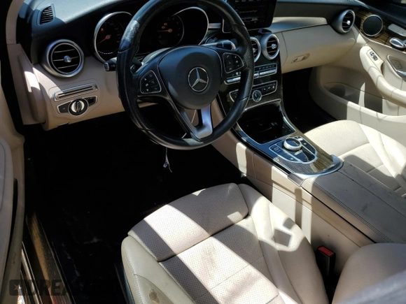 2017 Mercedes-Benz C C 300 with VIN WDDWF4JB1HR292660, listed as a Copart auction lot 52553005 with 110,942 mi miles and Salvage Title. Bid and sale history available at carsss.com. Image 8.