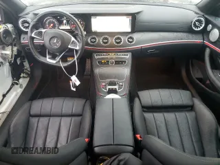 2018 Mercedes-Benz E-Class E 400 with VIN WDD1K6FB3JF041124, listed as a Copart auction lot 43188985 with 19,654 mi miles and Salvage Title. Bid and sale history available at carsss.com. Image 8.