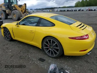 2012 Porsche 911 991 Carrera S with VIN WP0AB2A91CS121555, listed as a Copart auction lot 51941954 with 21,256 mi miles and Salvage Title. Bid and sale history available at carsss.com. Image 2.