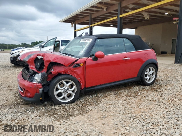 2012 MINI Convertible z VIN WMWZN3C51CT133755, wystawiony jako Copart lot #59588145 z przebiegiem 100 292 mil mil oraz Szkoda całkowita • Salvage title. Historia ofert i sprzedaży dostępna na DreamBid. Obrazek 1.