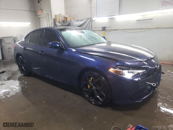 2017 Alfa Romeo Giulia Ti with VIN ZARFAEENXH7560576, listed as a Copart auction lot 87955065 with 95,768 mi miles and Salvage Title. Bid and sale history available at carsss.com. Image 4.