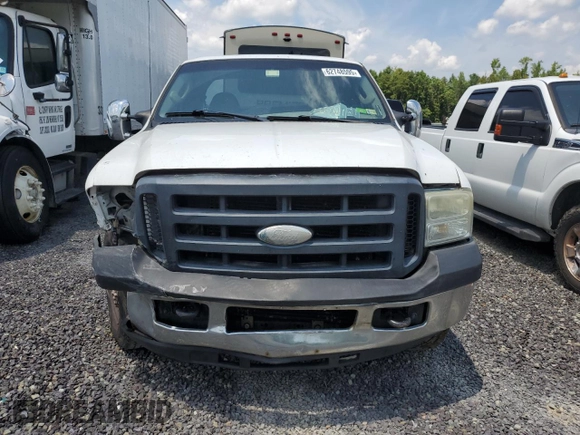 2006 Ford F-250 XL with VIN 1FTSX20576EC87733, listed as a Copart auction lot 62748595 with 285,236 mi miles and Salvage title. Bid and sale history available at DreamBid. Image 5.
