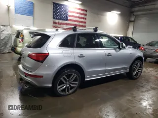 2015 Audi SQ5 Premium Plus with VIN WA1CGAFPXFA147491, listed as a Copart auction lot 48976505 with 124,717 mi miles and Salvage Title. Bid and sale history available at carsss.com. Image 3.