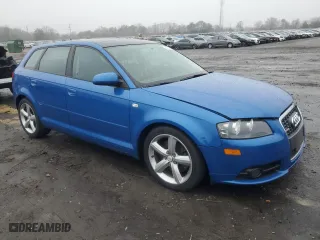 2008 Audi A3 with VIN WAUHF78P78A165574, listed as a Copart auction lot 84257064 with 127,282 mi miles and Salvage Title. Bid and sale history available at carsss.com. Image 4.