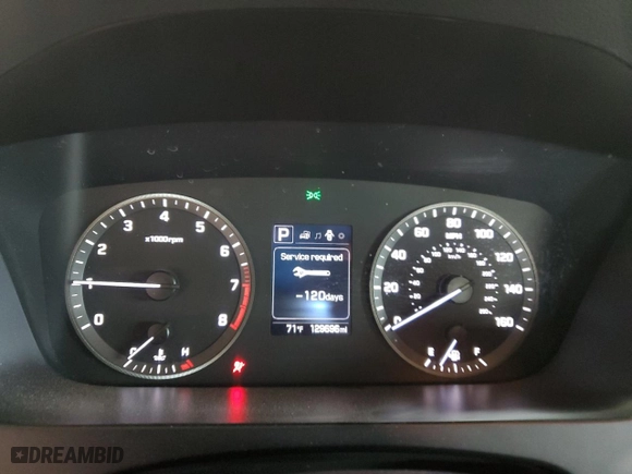2017 Hyundai Sonata SE with VIN 5NPE24AF1HH478906, listed as a Copart auction lot 51468995 with 129,696 mi miles and Clean Title. Bid and sale history available at carsss.com. Image 9.