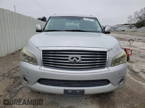 2012 Infiniti QX56 8-passenger with VIN JN8AZ2ND4C9716129, listed as a Copart auction lot 45750875 with 216,312 mi miles and Salvage Title. Bid and sale history available at carsss.com. Image 5.