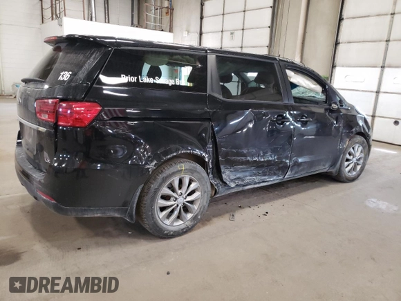 2021 Kia Sedona LX with VIN KNDMB5C14M6671008, listed as a Copart auction lot 53820675 with 78,073 mi miles and Salvage Title. Bid and sale history available at carsss.com. Image 3.