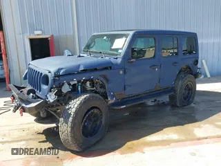 2022 Jeep Wrangler Unlimited Sahara with VIN 1C4HJXEN1NW262546, listed as a IAAI auction lot 41975925 with 17,994 mi miles and . Bid and sale history available at DreamBid. Image 2.